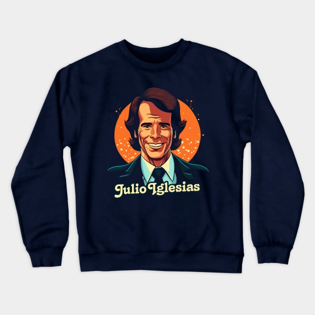 Julio Iglesias // Retro Style Fan Design Crewneck Sweatshirt by DankFutura